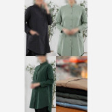 مانتو بلند و قواره دار زنانه عمده (پک 3تایی) ارسال رایگان