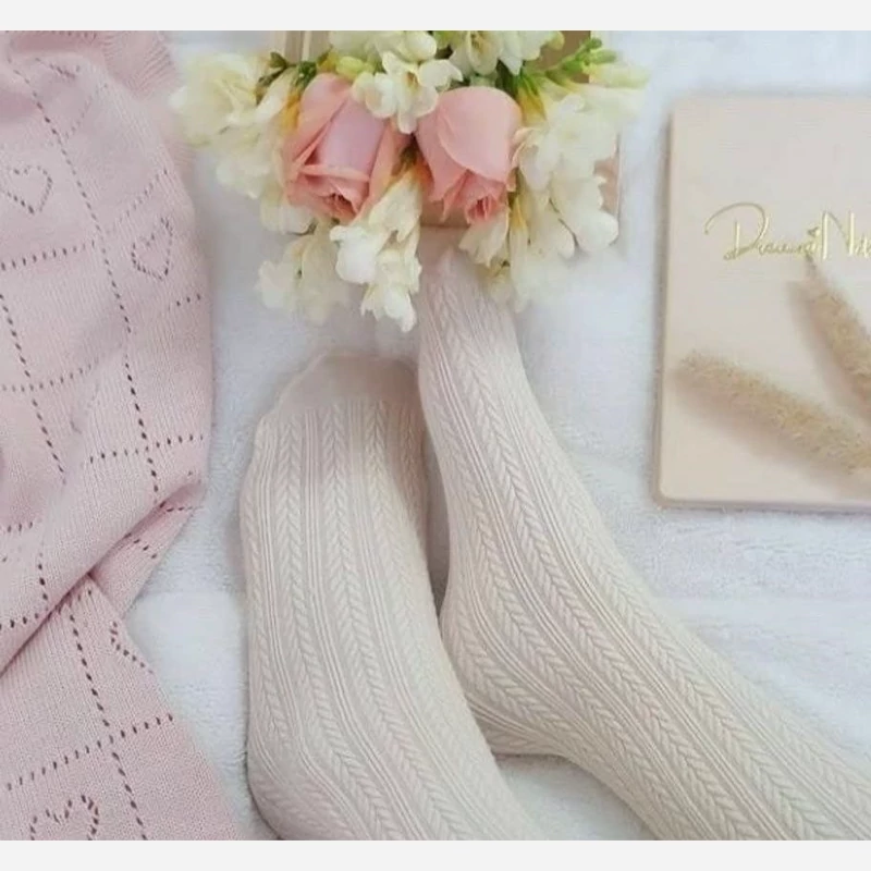 جورابشلواری گندمی بچگانه 3تا4سال
