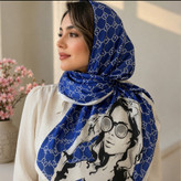 شال نخی زنانه طرح چهره هنری | شال نخی سبک و شیک ۱۸۰×۷۰